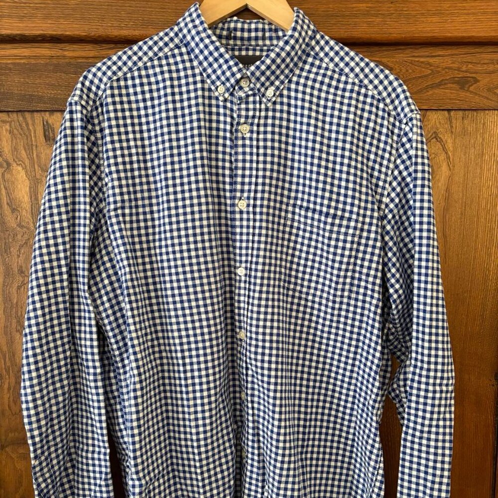 Blue Plaid Shirt